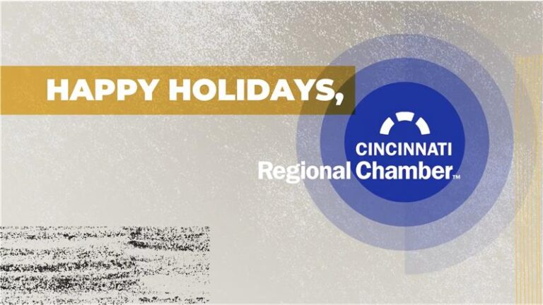 Cincinnati Regional Chamber holiday card graphic