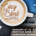 January 2026 Cincy Blend Coffee & Connections event graphic